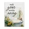 Stupell Industries Wash Worries Away Sunlit Bath Canvas, design by Lettered and Lined